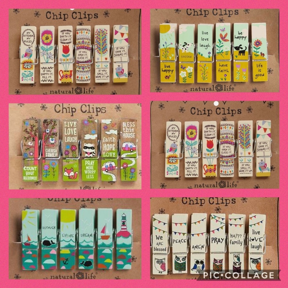 💖IN SEARCH OF💖 NATURAL LIFE Chip Clip Sets